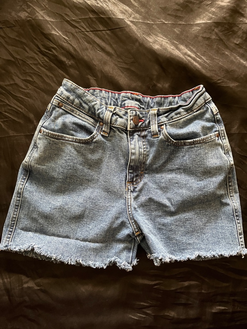 Women's High-Waist Light Blue Denim Shorts